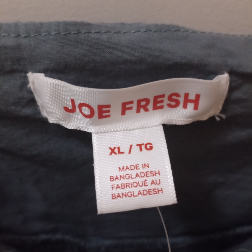 Joe Fresh 100% Cotton Women's Blue Camisole Top Adjustable Strap Women's Size XL - Picture 7 of 9
